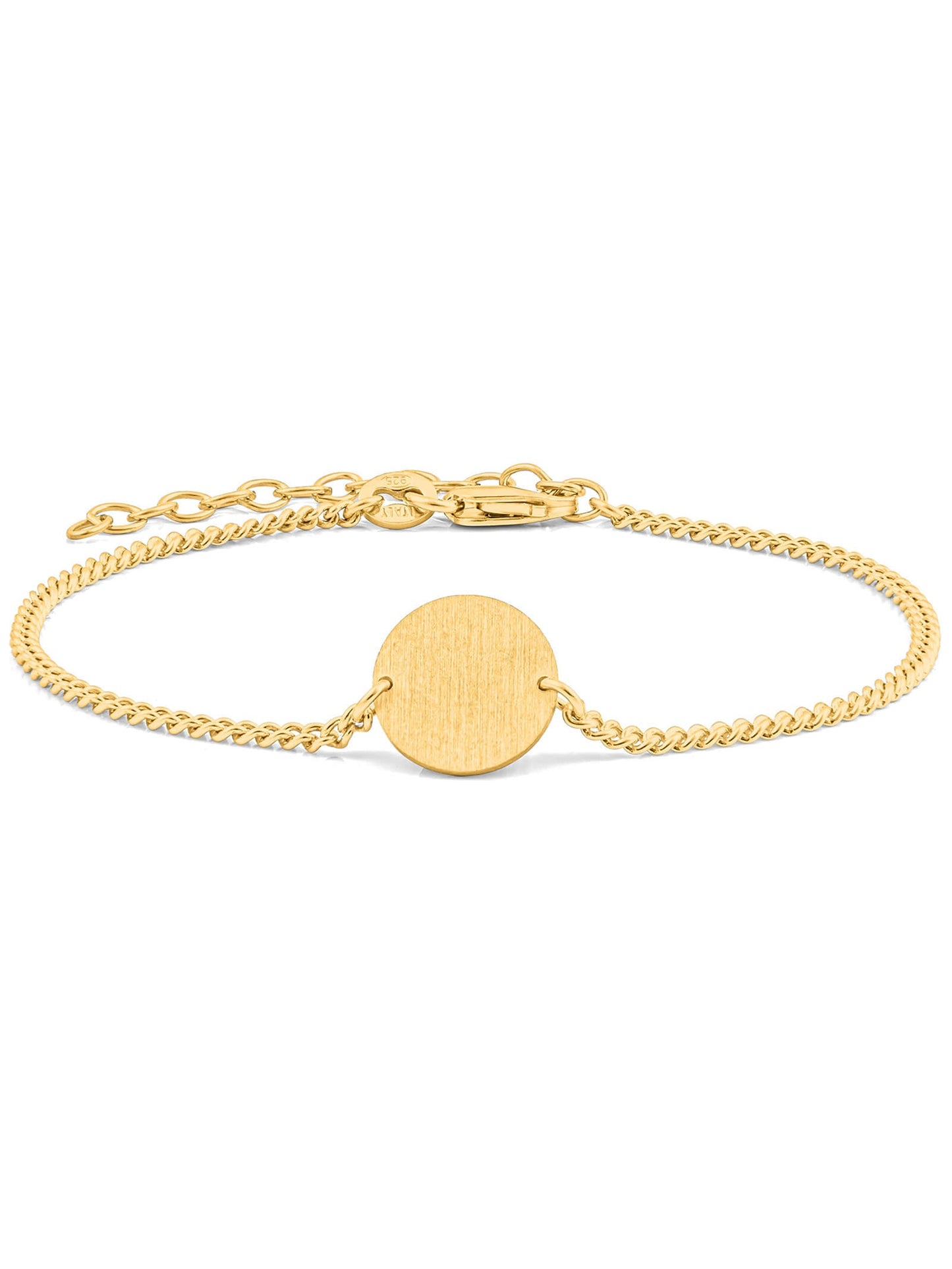 Armband Panzerkette CIRCLE Vergoldet