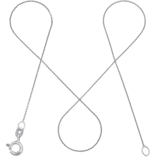 Ankerkette DELICATE Hauchzart 14k Weißgold